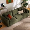 thumbnail image 4 of CHIC HOUSE 104" Electric Extendable Sofa Bed with Triple Motor, Convertible Smart Power Reclining Sleeper Sofa Deep Seat 3-Seat Couch with Solid Wood Frame in Velvet, Green, 4 of 11