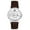 Brownsilver, variant on Men's Analog Quartz Leather Watch: Round Case No Markers - Christmas Gift for Son