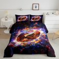 thumbnail image 1 of Erosebridal American Football Bedding Full Comforter Set, Rugby Sports Comforter Sets Full Size, Ball Game Player Reversible Down Comforter, Breathable Room Decor, 3pcs, 1 of 8