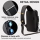 thumbnail image 5 of Bolso bandolera multifuncional de un solo hombro, con cerradura con contraseña, puerto de carga USB resistente al agua, bolso de pecho, 5 of 5