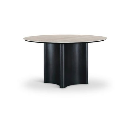 Meridian Furniture Corvina Black Oak Veneer And Sintered Stone Dining Table