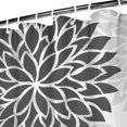 thumbnail image 3 of Extra Long Boho Shower Curtain 72x84 Inches - Vintage Floral & Tropical Leaves Pattern, Waterproof Bohemian Bathroom Decor with 12 Hooks, Tribal Rustic Style, 3 of 4