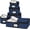 Blue, variant on 5-Piece Set China Storage Containers, Moving Boxes for Dinnerware, Glasses, Plates, Mugs and Saucers – Sturdy Quilted Microfiber Dish Organizer with Dividers for Seasonal Storage, Holds Set of 12