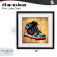 thumbnail image 4 of Stupell Industries Contemporary Sporty Sneaker Drips Black Framed Print Under Glass, 13 x 13, by Creative Studio, 4 of 8