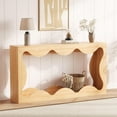 thumbnail image 3 of QinaQin 63 Inch Entryway Table, Console Table with Storage, Wood, 3 of 7