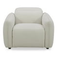 thumbnail image 2 of Moe's Home Collection Eli Power Recliner Chair Warm White Fabric Chairs, 2 of 4