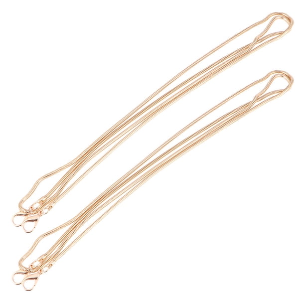 2 Piezas Cadena de Monedero con Cierre de Langosta Bolsas Cadena de Bricolaje Cadena de Serpiente multifunción Reemplazos de Cadena de Monedero Bolsa Decorativa Cadena de Hombro Cadena para Hacer Mon