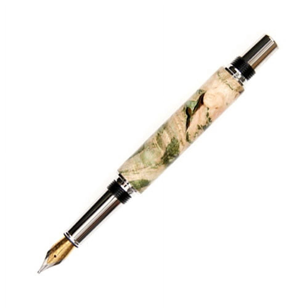 Baron Fountain Pen - Green Maple Burl