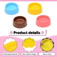 thumbnail image 3 of 4 PCS Pet Plastic Bowls Plastic Candy Color Pet Cat Dog Puppy Rabbit Animal Practical Food Water Bowl - type:style1, 3 of 5