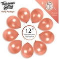 thumbnail image 2 of Pearl Rose Gold Balloons - 12 Inch Latex Balloons - 72 Pack, 2 of 7