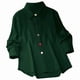 thumbnail image 2 of Camisa Informal de Moda para Mujer, con Botones, Cuello , Blusas Holgadas y Regulares, Blusas de Otoño Verde L, 2 of 7