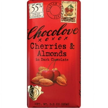 2X - Chocolove Cherries & Almonds In Dark Chocolate Bar 3.2 oz Package May Vary