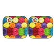 thumbnail image 7 of Kll Brightly Colored Cupcakes Windshield Sun Shade 2-Piece Foldable Car Front Window Sunshade For Most Sedans Suv Truck- Medium, 7 of 7