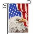 thumbnail image 1 of 4th of July Eagle Garden flag 12x18 Double Sided,Patriotic Eagle with American Flag Small Yard Flags for Memorial Day,Independence Day,Veteran Day Decoration for Summer Farmhouse Holiday Outdoor, 1 of 7