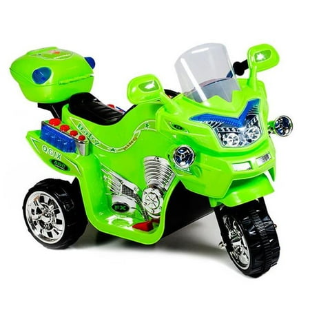 Ride on Toy, 3 Wheel Motorcycle for Kids, Battery Powered Ride On Toy by Lil’ Rider – Ride on Toys for Boys and Girls, 2 - 5 Year Old - Green