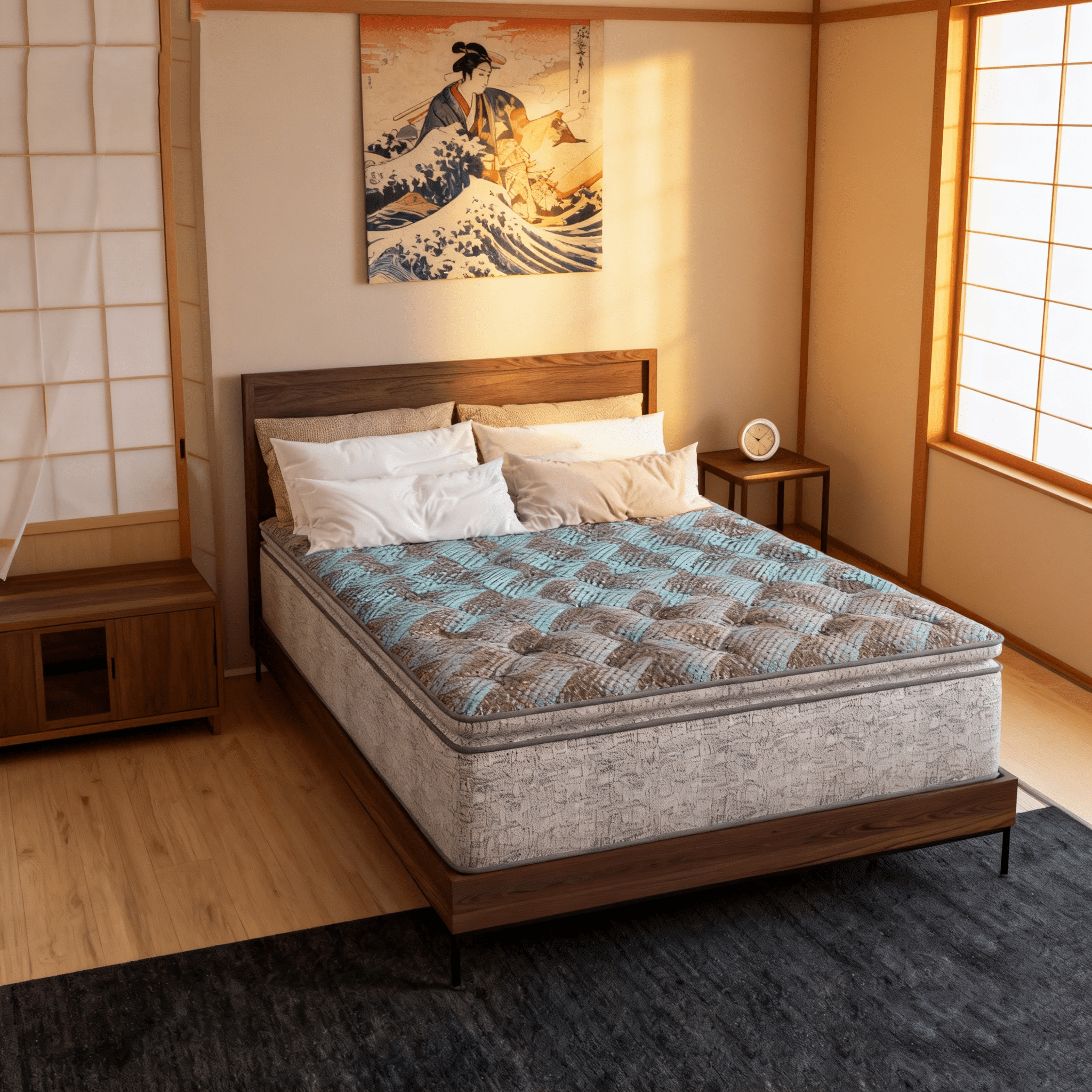 14 Inch King Size Cooling Gel Memory Foam Hybrid Mattress, Euro Top Plush, Motion Isolation Pocket Springs, Edge Support, Hypoallergenic