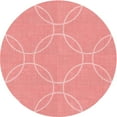 thumbnail image 1 of Ahgly Company Indoor Round Patterned Pastel Pink Area Rugs, 7' Round, 1 of 6