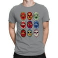 thumbnail image 2 of Officially Licensed Legends Of Lucha Libre Colorful Luchador Mask Collection Men's T-shirt, 2 of 3