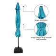 thumbnail image 3 of COBANA 11ft Patio Umbrella with Base Included, Large Outdoor Market Umbrella with Stand for Garden, Deck, Backyard, Porch, Blue, 3 of 7