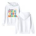 thumbnail image 7 of ZHOGXU Girls Hooded Sweatshirt Floral Letter Print Long Sleeve Back to School Pullover Hoodie For Kids Casual Streetwear,White,11-12 Years, 7 of 7