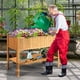 thumbnail image 3 of Costway Jardinera de Madera Maceta de Abeto Tiesto Grande con Estante y Soporte Al Aire Libre 119 x 57 x 90 cm, 3 of 8