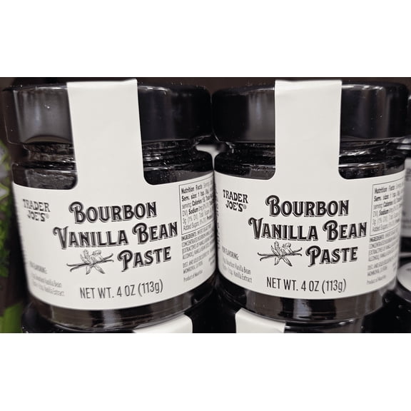 Trader Joe's Bourbon Vanilla Bean Paste 4oz 113g (2 Jars)