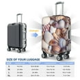 thumbnail image 4 of Kdxio Sea Shells Pattern Luggage Cover for Travel,Elastic and Durable,Fits 18-32 Inch,Anti-Scratch Suitcase Protector-No luggage included, 4 of 5