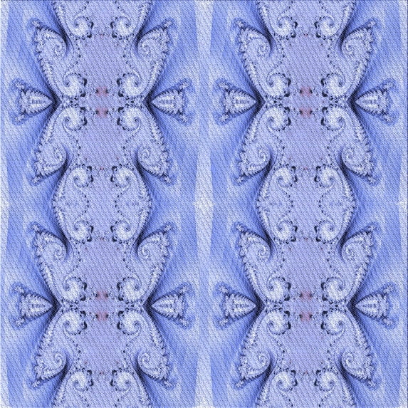 Ahgly Company Machine Washable Indoor Square Transitional Jeans Blue Area Rugs, 7' Square