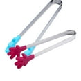 thumbnail image 2 of Cateissary Pinza de azúcar de silicona de acero inoxidable de Palma, Clip para comida, barbacoa, fiesta, cocina Cocina y Comedor, 2 of 6
