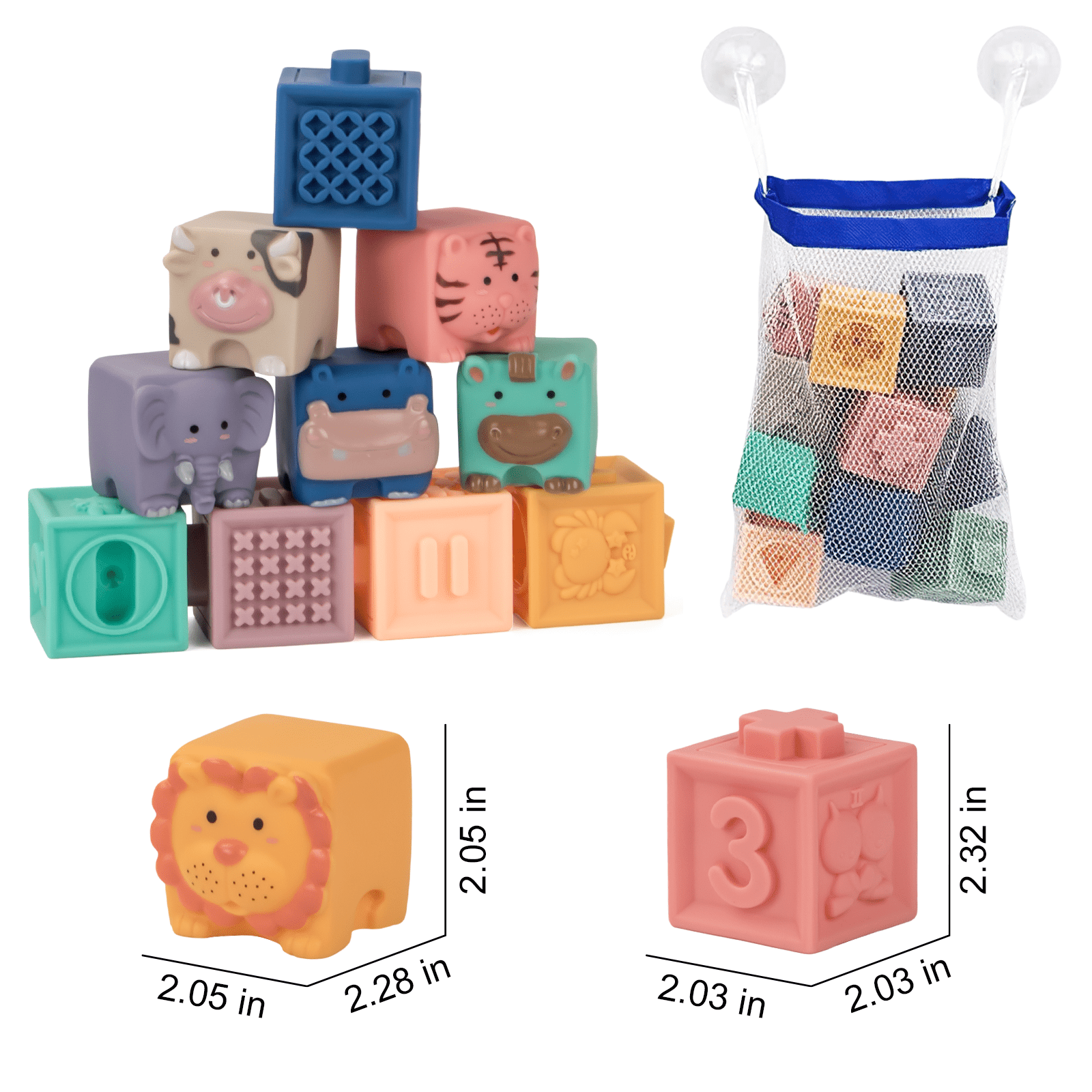 Silicone Baby Toys: Soft Blocks Animals – Hands Craft US, Inc.