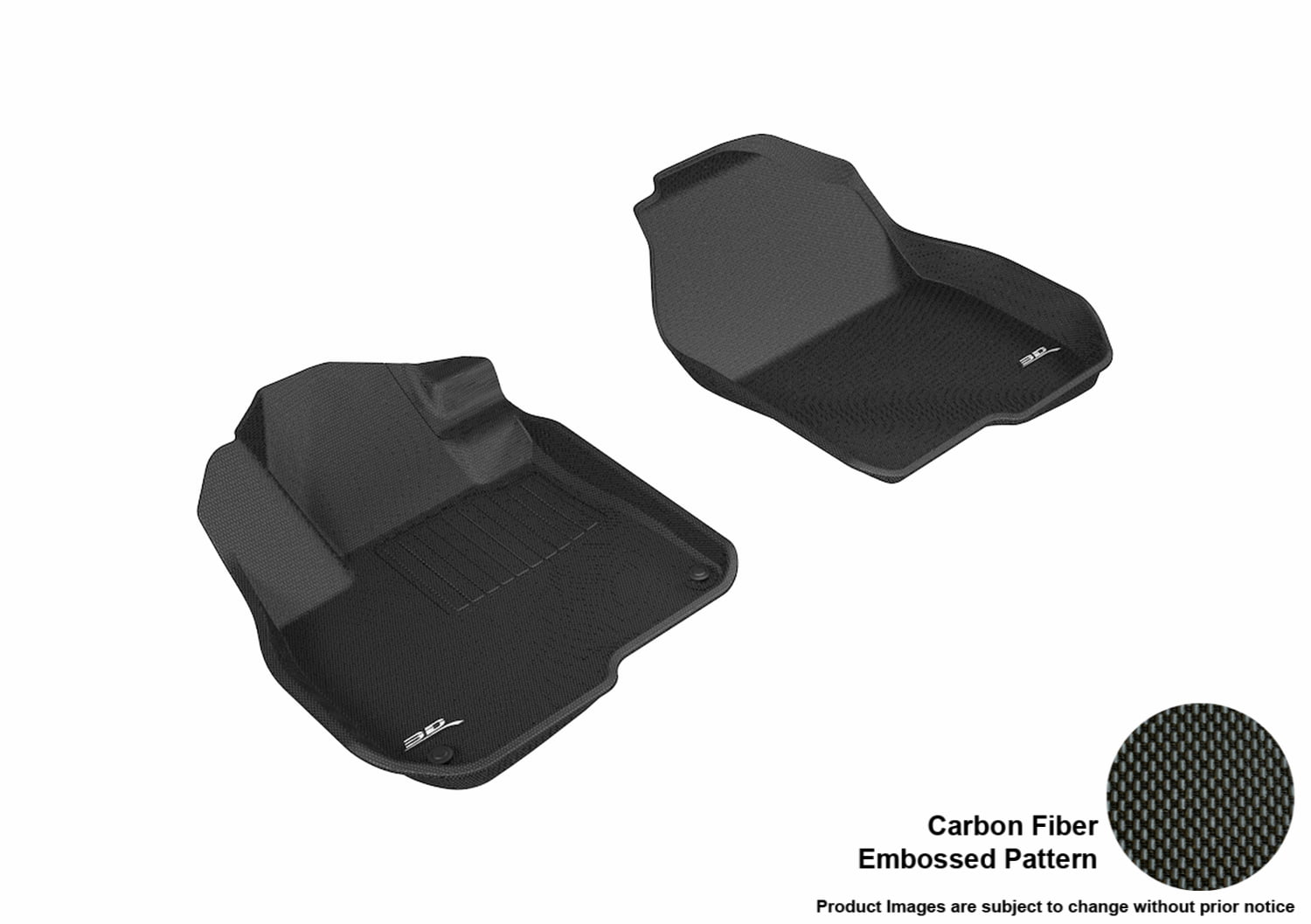 Gray 3D MAXpider Second Row Custom Fit All-Weather Floor Mat for Select Honda CR-V Models Kagu Rubber 