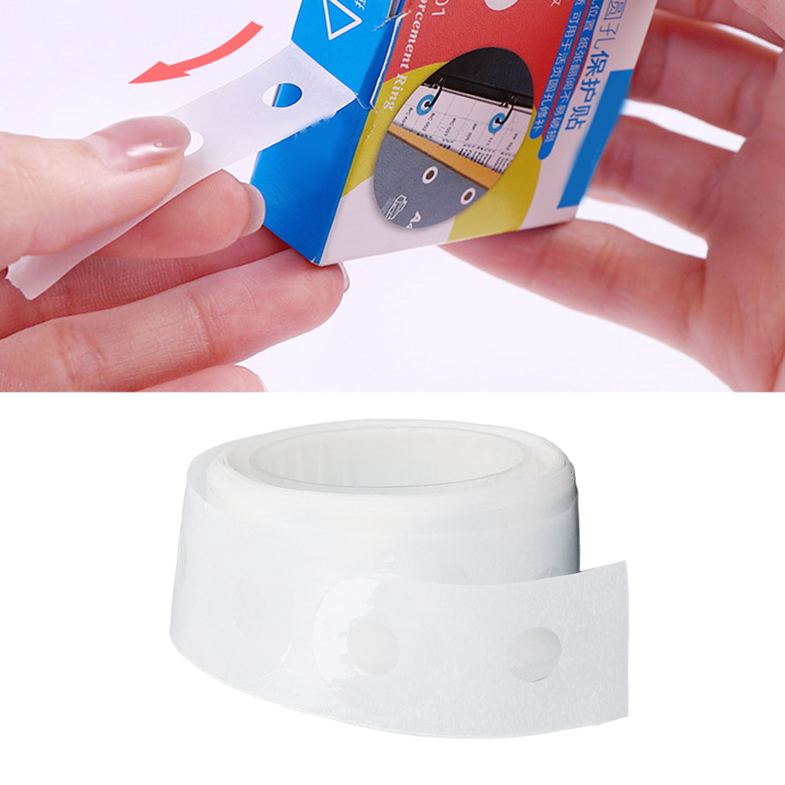 SoarUp Paper Hole Reinforcements, PVC Waterproof are Against Posting Small  Volume Hole Punch Reinforcers Stickers for Home(White)