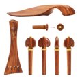 thumbnail image 2 of 4pcs/set Mentonnière Queue Queue Cheville de Réglage pour 4/4 Violon Accessoires d'Instruments de Musique, 2 of 7