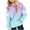 White, variant on Lmnyox Girls Print Sweatshirts with Pocket Loose Striped Long Sleeve Hoodies Kids Hooded Pullover Tops