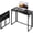 Black, variant on 31.5" White Folding Desk, No Assembly, Wooden Top, Small Size | Foldable Desk for Work, Study, Craft | Lightweight & Portable Foldable Table | Small Desk Easy to Storage | Hold 150 lbs