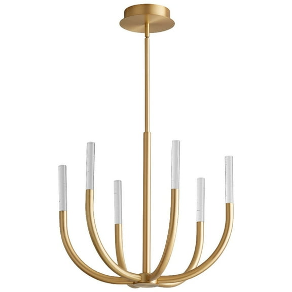 Oxygen Lighting - Prestoi - 19.5 Inch 30W 5 LED Chandelier-Aged Brass Finish