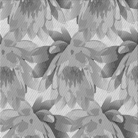 Ahgly Company Machine Washable Indoor Square Transitional Gray Area Rugs, 7' Square