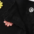 thumbnail image 3 of Cozy Knitted Cardigan Jacket for Little Girls Solid Color Casual Tops, 3 of 5