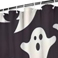 thumbnail image 3 of Dark Halloween White Ghosts Shower Curtain 72"x84" ,Bathroom Decorative Shower Curtains Set with 12 Hooks,Modern Waterproof Washable Shower Curtain, 3 of 6