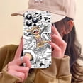 thumbnail image 3 of Funda de teléfono Anime One Piece Luffy, carcasa protectora para iPhone 11, 12, 13, 14, Nika Luffy Gear 5, láser degradado, regalo, 3 of 4