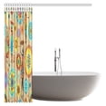 thumbnail image 3 of MYPOP African Shower Curtain, Vintage Colorful Arabesques and Lovely African Women Fabric Bathroom Shower Curtain, 66 X 72 Inches, 3 of 3