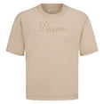 thumbnail image 2 of Men's Levelwear Khaki Atlanta Braves Ethereal Oversized Luxe Signature Knit T-Shirt, 2 of 3