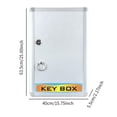 thumbnail image 2 of Abbracc Key Lock Box Key Cabinet Organizer Wall Mount Key Management Locking Key Organizer Holder Box Key Keep Case for Hotel Landlord 96 Position, 2 of 9