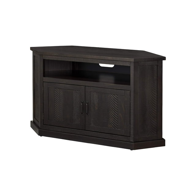 Martin Svensson Home Rustic Corner TV Stand, Espresso