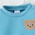 thumbnail image 4 of Toddler Baby Boy Girl Sweatshirt and Pants Set Fall Winter Bear Jogger Pants Outfit Suit 9M-5Y, 4 of 5