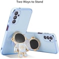 thumbnail image 3 of for Samsung Galaxy A14 5G Case Cute 6D Astronaut Case with Stand Function Luxury Plating Case Cover Slim Fit Soft TPU Shockproof Bumper Protective Electroplated Case for Girls Boys,Blue, 3 of 12