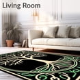 thumbnail image 2 of ODIKA 3'x5' Machine Washable Non-Slip Area Rug, Embroidery Hook Kit Celtic Knot Tree of Life Design Stitching Project High Traffic Rug, Beige, 730235, 2 of 7