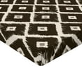 thumbnail image 2 of Ambesonne Tribal Fitted Sheet, Diamond Shaped Abstract, Queen Size, Dark Brown Cream, 2 of 3