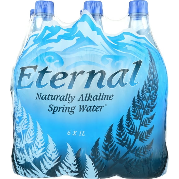 Pack of 2, Eternal Naturally Alkaline Spring Water (6 Count), 202.8 fl oz