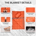thumbnail image 4 of Manta de Camping ROSE FEATHER con Plumón 650+ Fill Power 55''x79'', 4 of 9